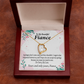 To My Fiancee I'm Sorry My Love Forever Necklace w Message Card-Express Your Love Gifts
