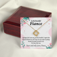 To My Fiancee I'm Sorry My Love Infinity Knot Necklace Message Card-Express Your Love Gifts
