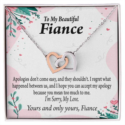 To My Fiancee I'm Sorry My Love Inseparable Necklace-Express Your Love Gifts