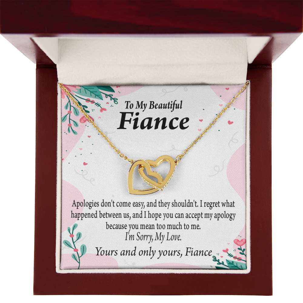 To My Fiancee I'm Sorry My Love Inseparable Necklace-Express Your Love Gifts