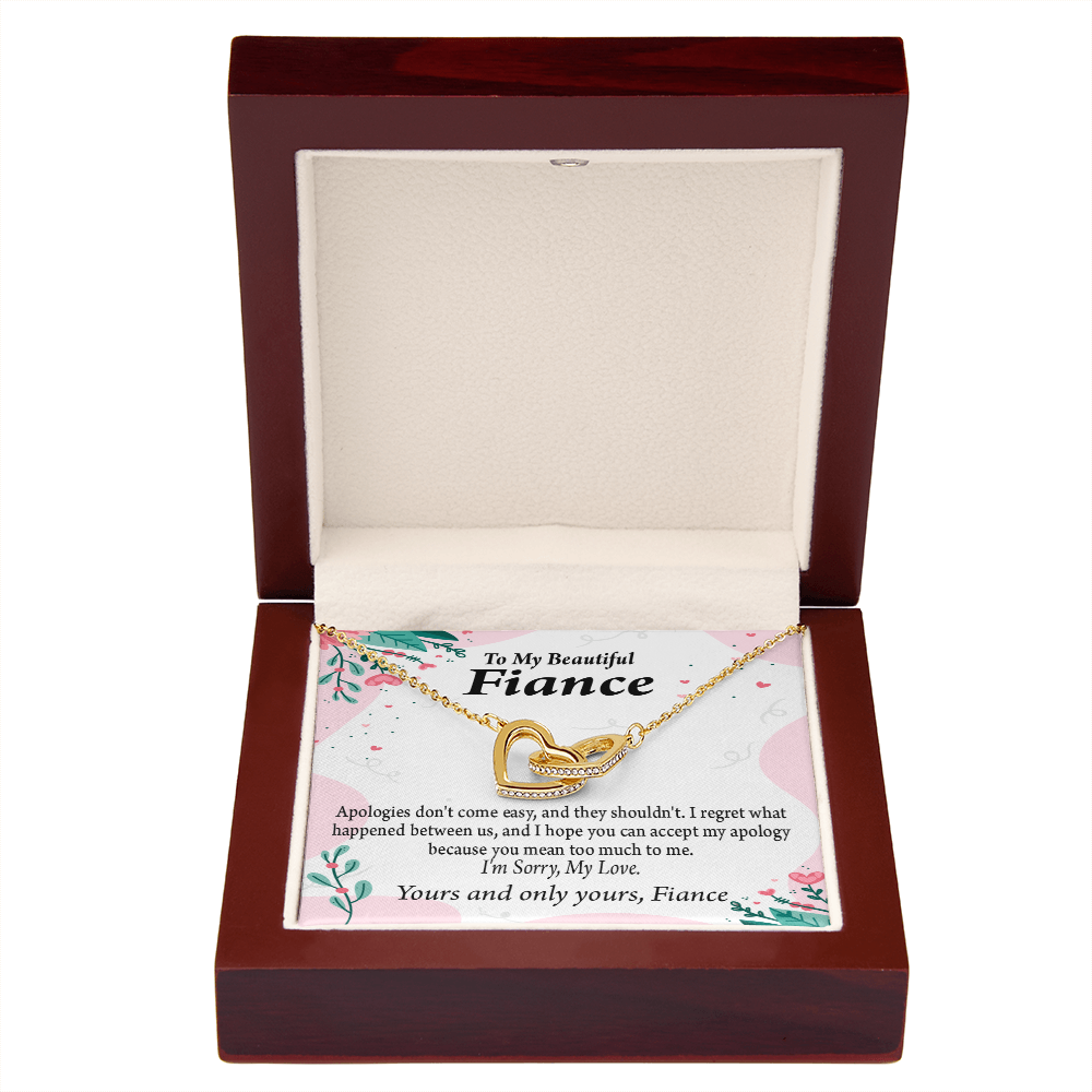 To My Fiancee I'm Sorry My Love Inseparable Necklace-Express Your Love Gifts
