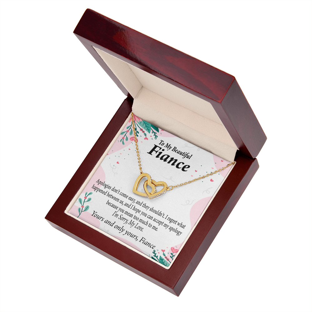 To My Fiancee I'm Sorry My Love Inseparable Necklace-Express Your Love Gifts