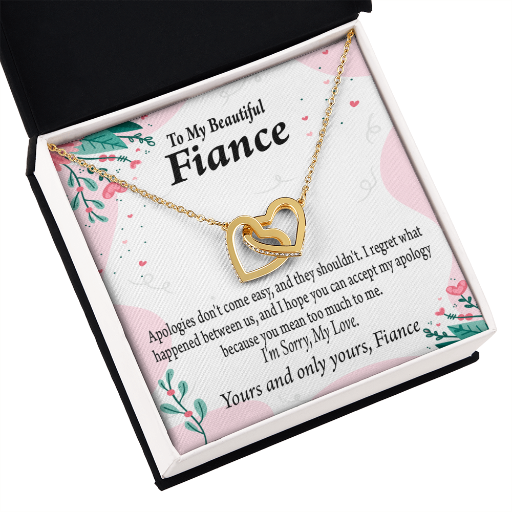 To My Fiancee I'm Sorry My Love Inseparable Necklace-Express Your Love Gifts