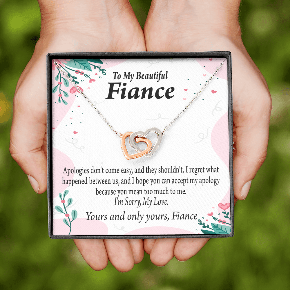 To My Fiancee I'm Sorry My Love Inseparable Necklace-Express Your Love Gifts