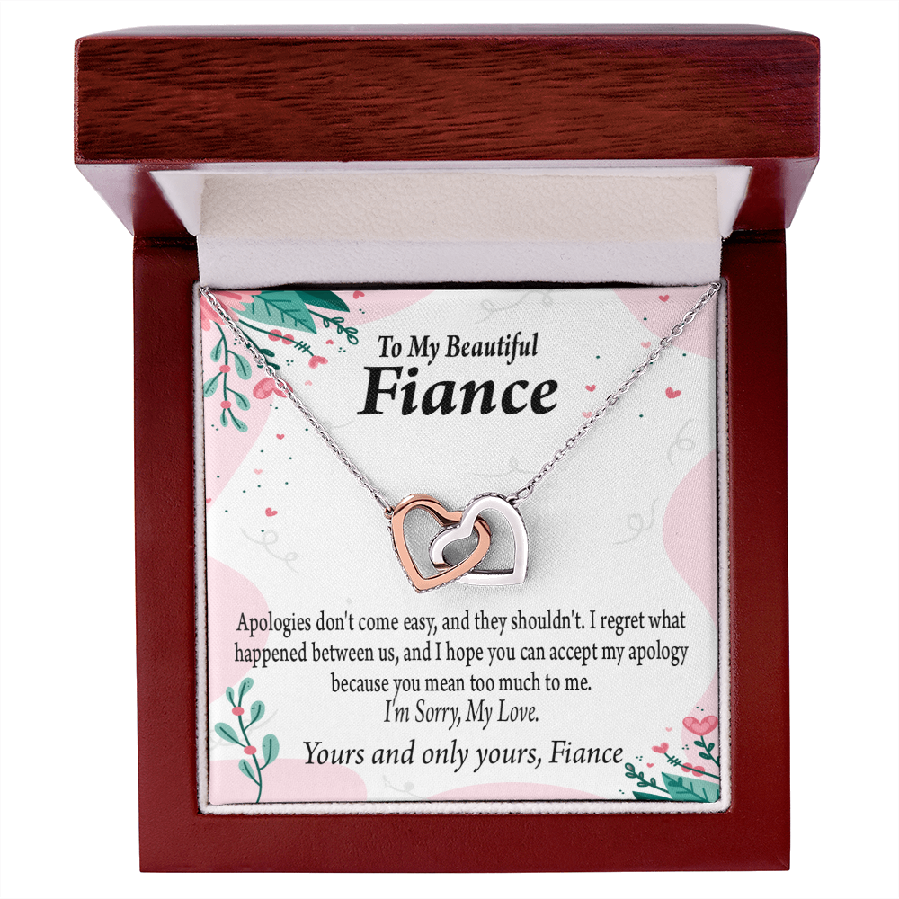 To My Fiancee I'm Sorry My Love Inseparable Necklace-Express Your Love Gifts