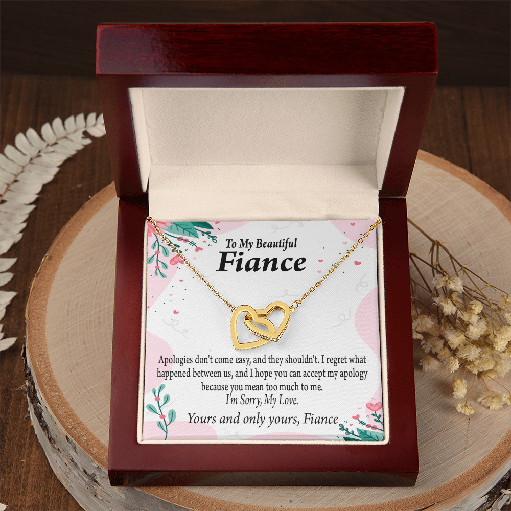 To My Fiancee I'm Sorry My Love Inseparable Necklace-Express Your Love Gifts