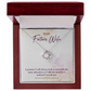 To My Fiancee I Promise Infinity Knot Necklace Message Card-Express Your Love Gifts