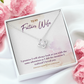 To My Fiancee I Promise Infinity Knot Necklace Message Card-Express Your Love Gifts
