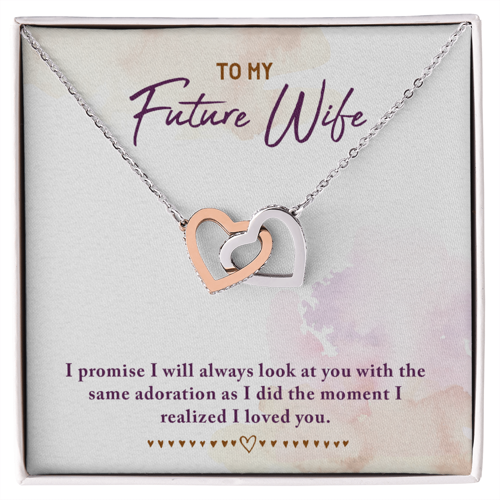 To My Fiancee I Promise Inseparable Necklace-Express Your Love Gifts