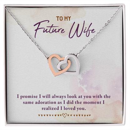 To My Fiancee I Promise Inseparable Necklace-Express Your Love Gifts