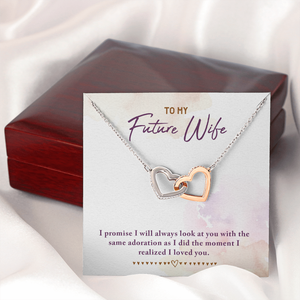 To My Fiancee I Promise Inseparable Necklace-Express Your Love Gifts