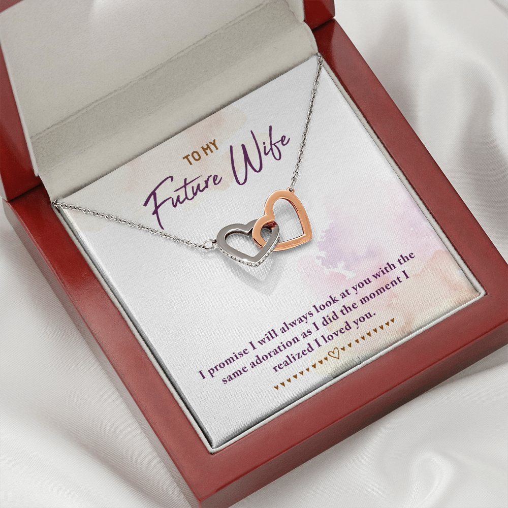 To My Fiancee I Promise Inseparable Necklace-Express Your Love Gifts