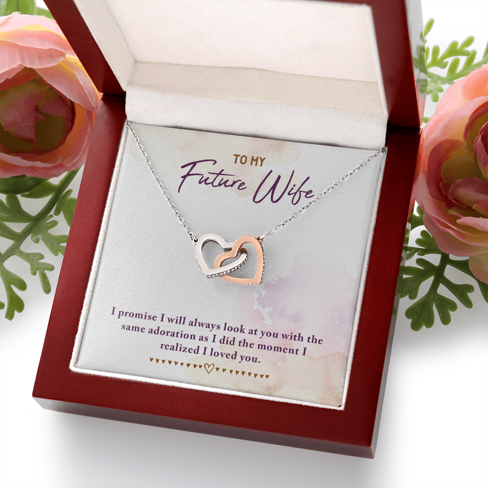 To My Fiancee I Promise Inseparable Necklace-Express Your Love Gifts