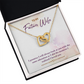 To My Fiancee I Promise Inseparable Necklace-Express Your Love Gifts