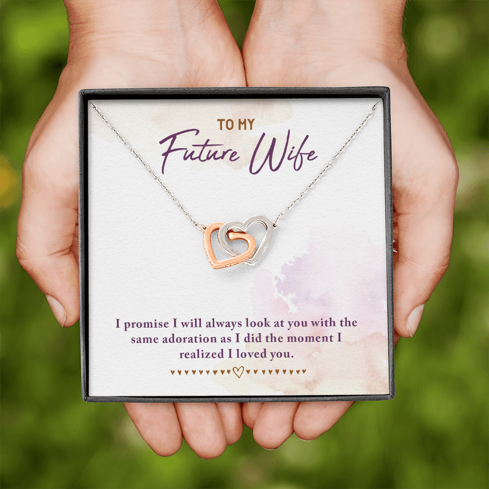 To My Fiancee I Promise Inseparable Necklace-Express Your Love Gifts