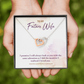 To My Fiancee I Promise Inseparable Necklace-Express Your Love Gifts