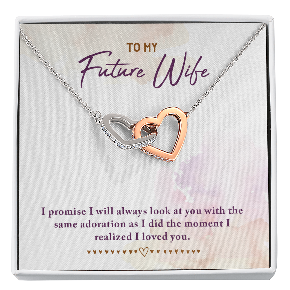 To My Fiancee I Promise Inseparable Necklace-Express Your Love Gifts