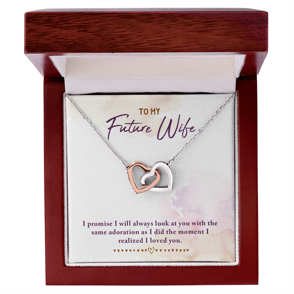 To My Fiancee I Promise Inseparable Necklace-Express Your Love Gifts