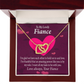 To My Fiancee I Want All My Lasts To Be With You Inseparable Necklace-Express Your Love Gifts