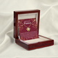To My Fiancee I Want To Keep Loving You Infinity Knot Necklace Message Card-Express Your Love Gifts