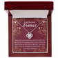 To My Fiancee I Want To Keep Loving You Infinity Knot Necklace Message Card-Express Your Love Gifts