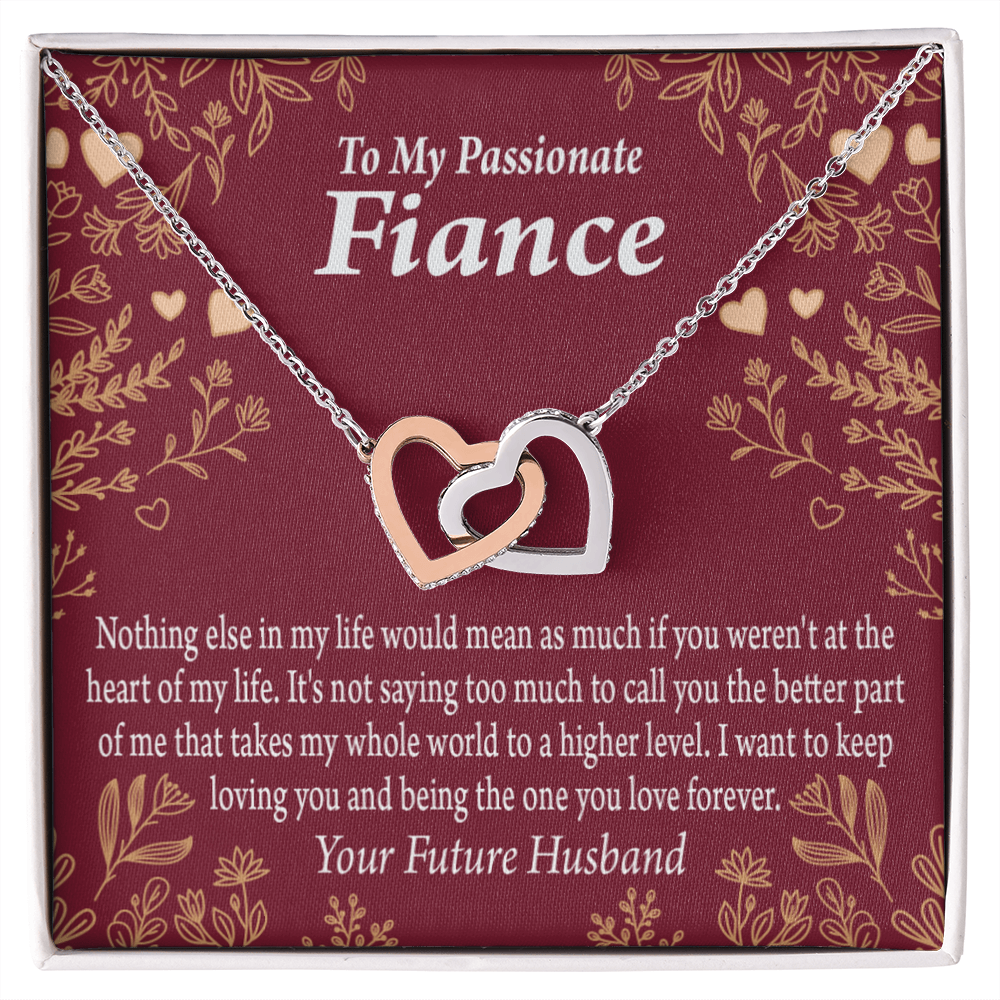 To My Fiancee I Want To Keep Loving You Inseparable Necklace-Express Your Love Gifts
