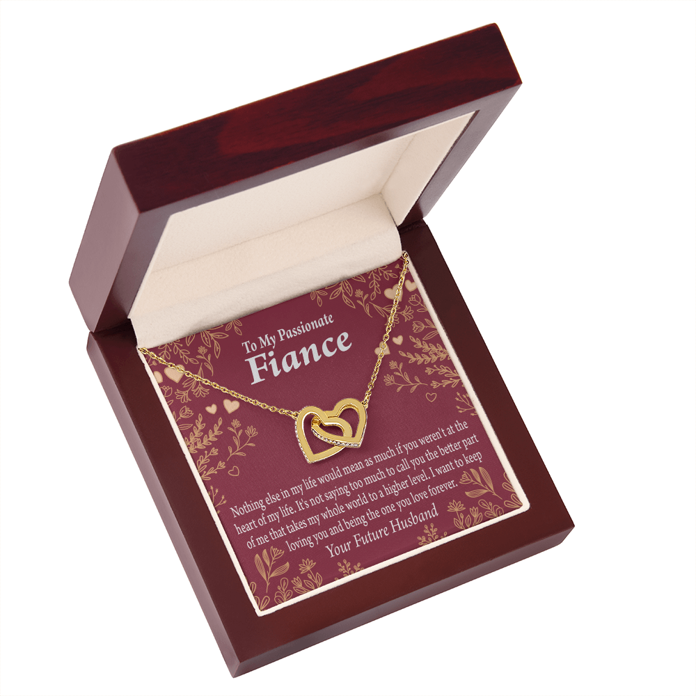 To My Fiancee I Want To Keep Loving You Inseparable Necklace-Express Your Love Gifts