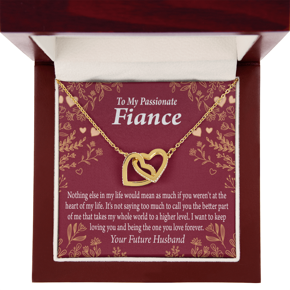 To My Fiancee I Want To Keep Loving You Inseparable Necklace-Express Your Love Gifts