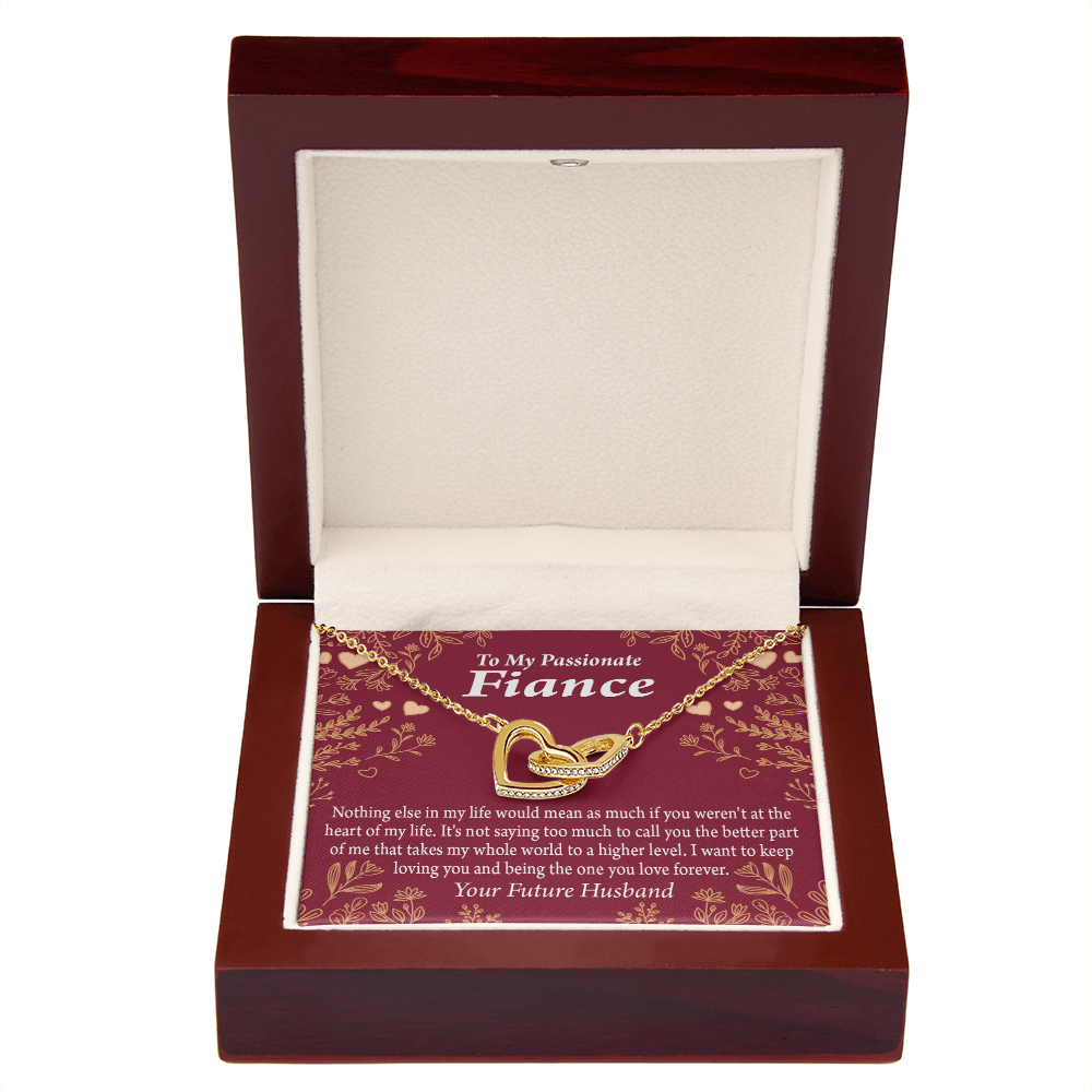 To My Fiancee I Want To Keep Loving You Inseparable Necklace-Express Your Love Gifts