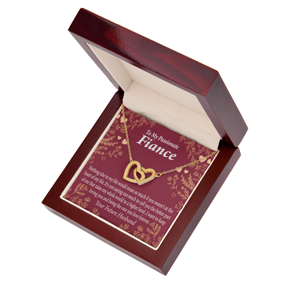 To My Fiancee I Want To Keep Loving You Inseparable Necklace-Express Your Love Gifts