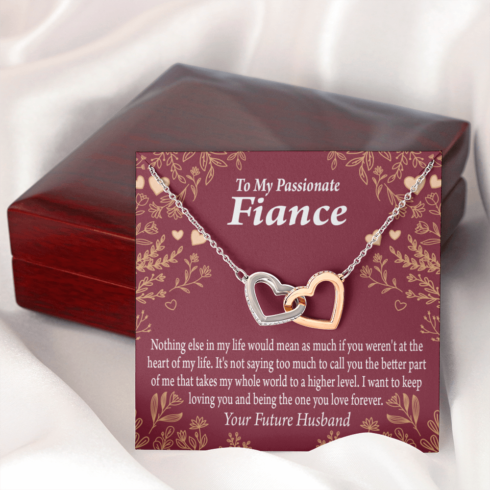 To My Fiancee I Want To Keep Loving You Inseparable Necklace-Express Your Love Gifts