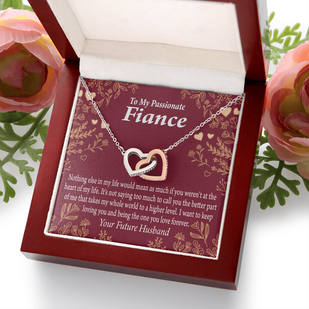 To My Fiancee I Want To Keep Loving You Inseparable Necklace-Express Your Love Gifts