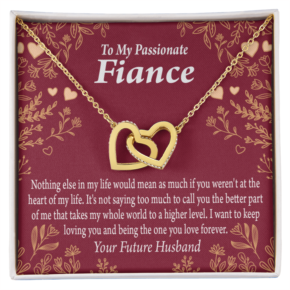 To My Fiancee I Want To Keep Loving You Inseparable Necklace-Express Your Love Gifts