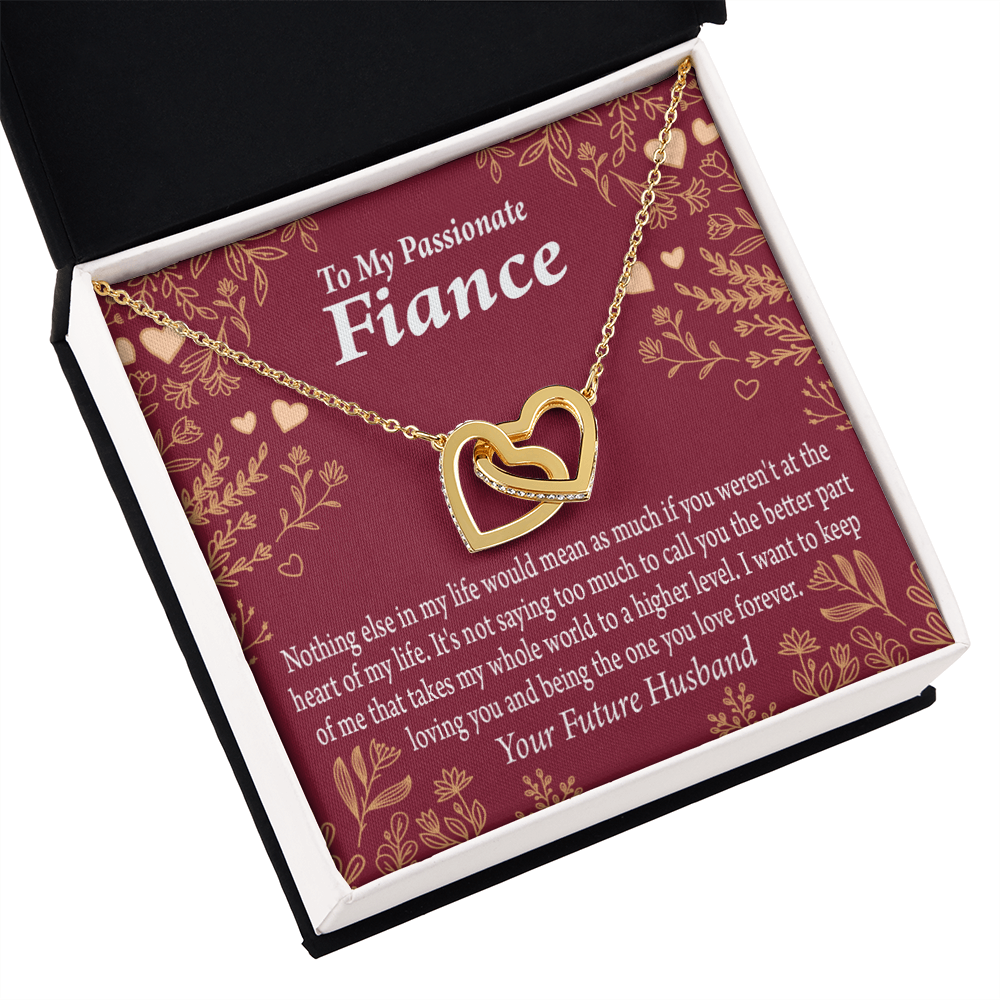 To My Fiancee I Want To Keep Loving You Inseparable Necklace-Express Your Love Gifts
