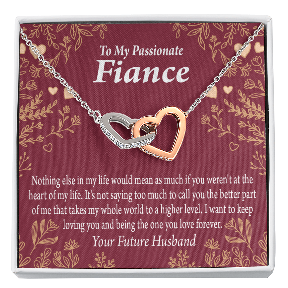 To My Fiancee I Want To Keep Loving You Inseparable Necklace-Express Your Love Gifts