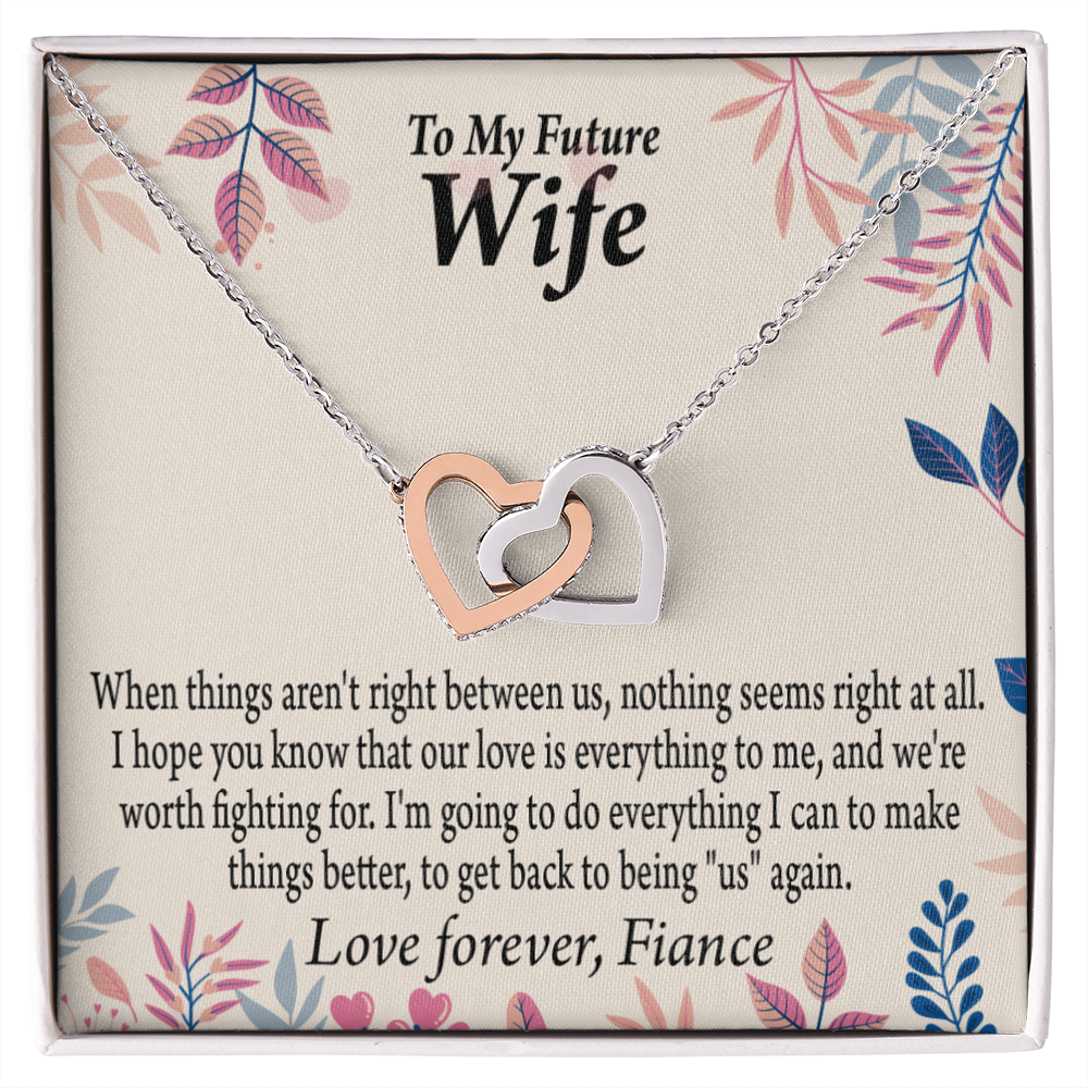 To My Fiancee I Will Make Everything Better Inseparable Necklace-Express Your Love Gifts