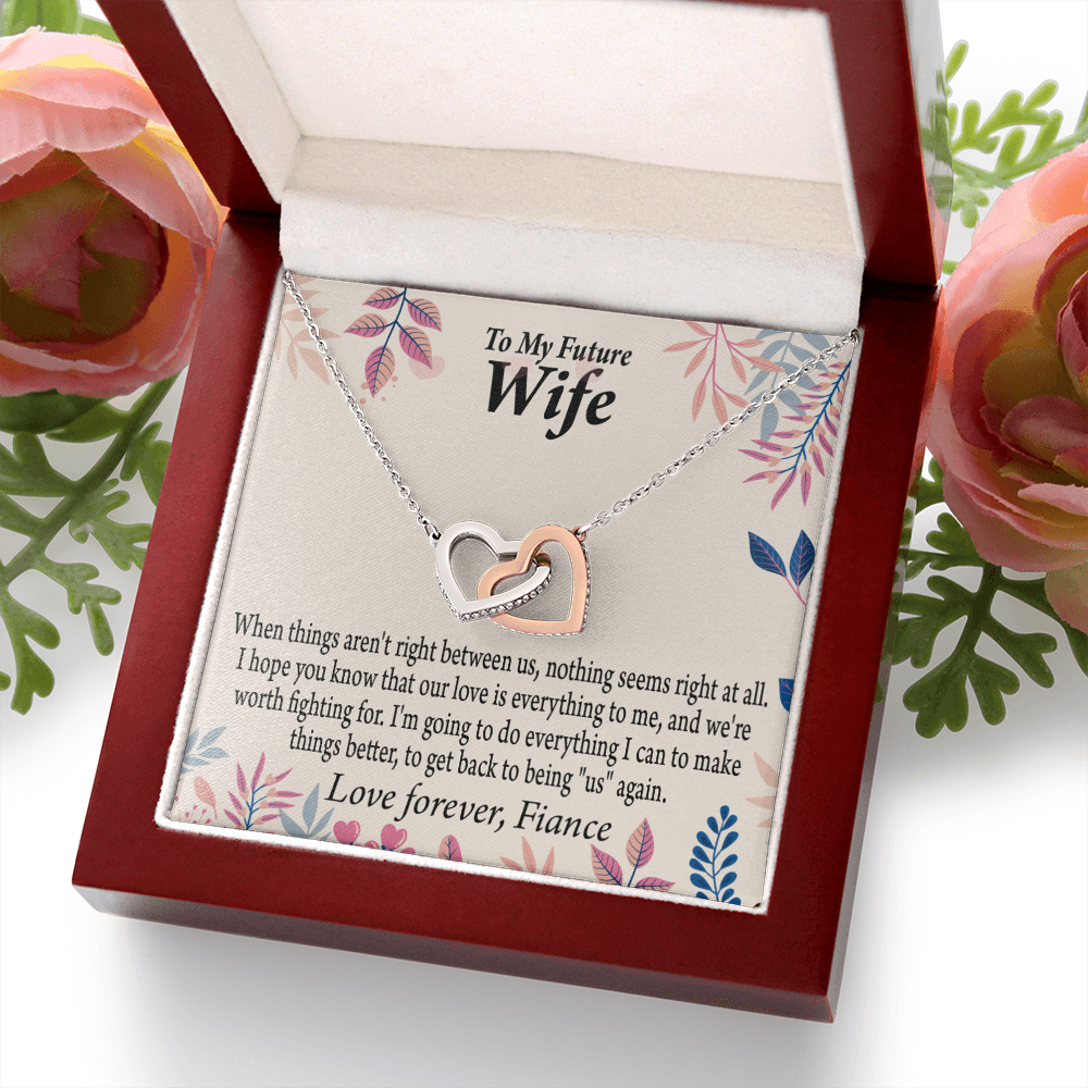 To My Fiancee I Will Make Everything Better Inseparable Necklace-Express Your Love Gifts