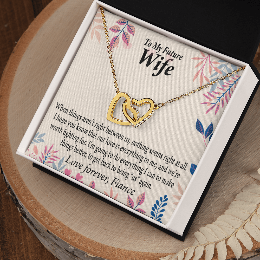 To My Fiancee I Will Make Everything Better Inseparable Necklace-Express Your Love Gifts