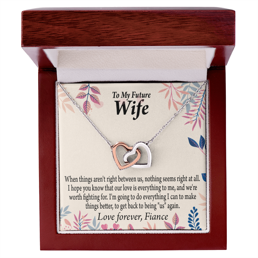 To My Fiancee I Will Make Everything Better Inseparable Necklace-Express Your Love Gifts