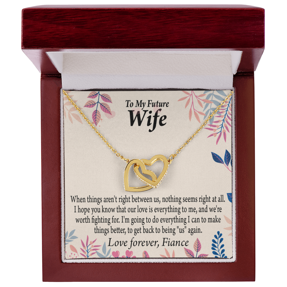 To My Fiancee I Will Make Everything Better Inseparable Necklace-Express Your Love Gifts