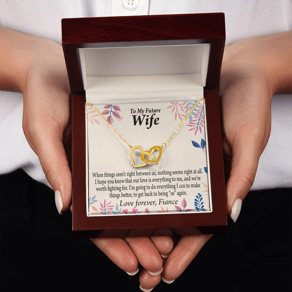 To My Fiancee I Will Make Everything Better Inseparable Necklace-Express Your Love Gifts