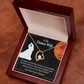 To My Fiancee Inspiration Forever Necklace w Message Card-Express Your Love Gifts