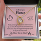 To My Fiancee It's You Forever Necklace w Message Card-Express Your Love Gifts