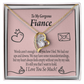 To My Fiancee It's You Forever Necklace w Message Card-Express Your Love Gifts