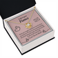 To My Fiancee It's You Infinity Knot Necklace Message Card-Express Your Love Gifts