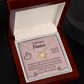 To My Fiancee It's You Infinity Knot Necklace Message Card-Express Your Love Gifts