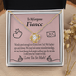 To My Fiancee It's You Infinity Knot Necklace Message Card-Express Your Love Gifts