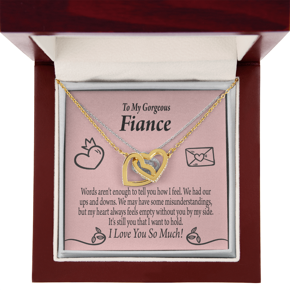 To My Fiancee Its You Inseparable Necklace-Express Your Love Gifts
