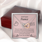 To My Fiancee Its You Inseparable Necklace-Express Your Love Gifts