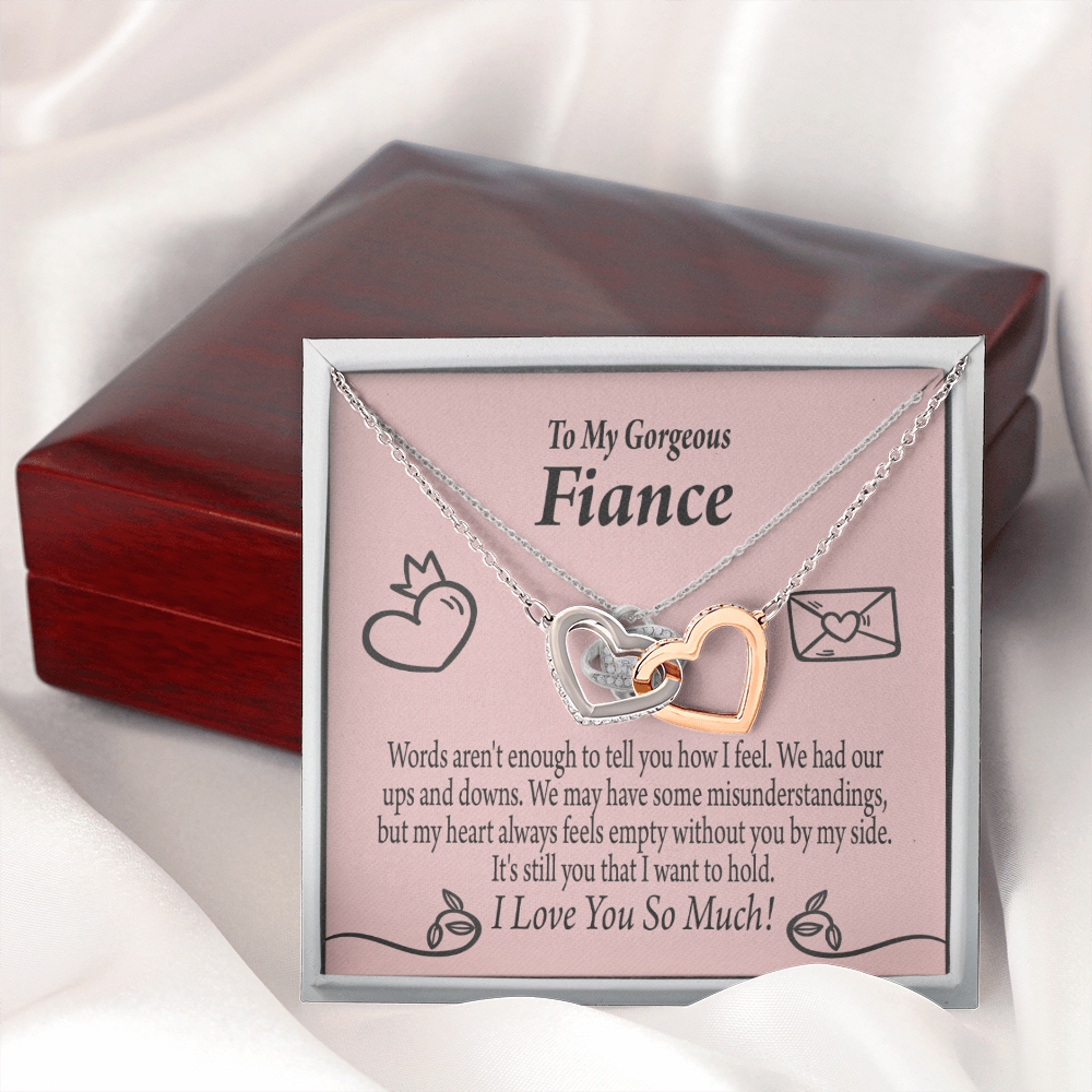 To My Fiancee Its You Inseparable Necklace-Express Your Love Gifts